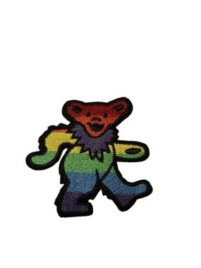 Grateful Dead Rainbow Dancing Bear Patch